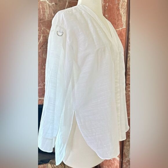 Helmut Lang NWT Blend Shirt with Adjustable Sleeves in Optic White Size Small - Picture 6 of 13